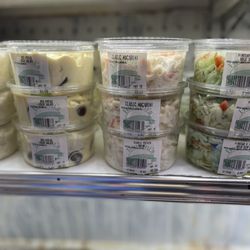 Barzini's - Various prepared salads: potato, potato egg, macaroni, cole slaw