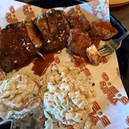 Rib Only (Full) with Cole slaw and Potato Salad (Large) Rib Only (Full) with Cole slaw and Potato Salad (Large)