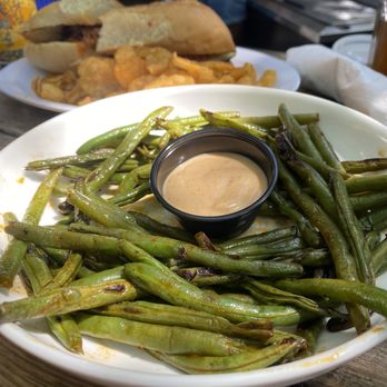 Chico Feo - Roasted green beans special with aioli sauce - Caribbean Near Me - Folly Beach, South Carolina Chico Feo - Roasted green beans special with aioli sauce - Caribbean Near Me - Folly Beach, South Carolina