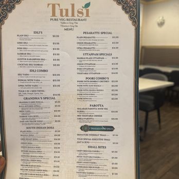 Tulsi - Menu - Vegetarian Near Me - Herndon, Virginia Tulsi - Menu - Vegetarian Near Me - Herndon, Virginia