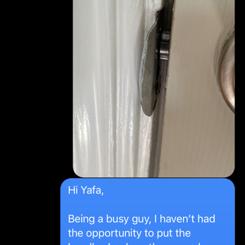 Juniper Construction - Text conversation with Yafa where she went back on her word and refused to correct her mistakes: 1/11 - General Contractors Near Me