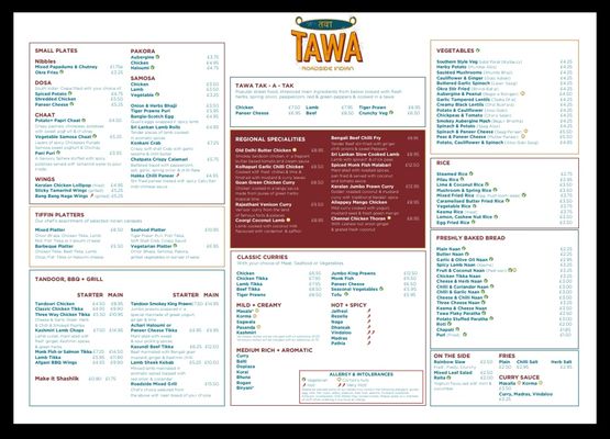 Menu photo 2 Tawa Restaurant Shefford, CBF