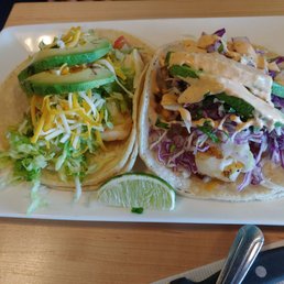Shrimp and fish tacos Shrimp and fish tacos