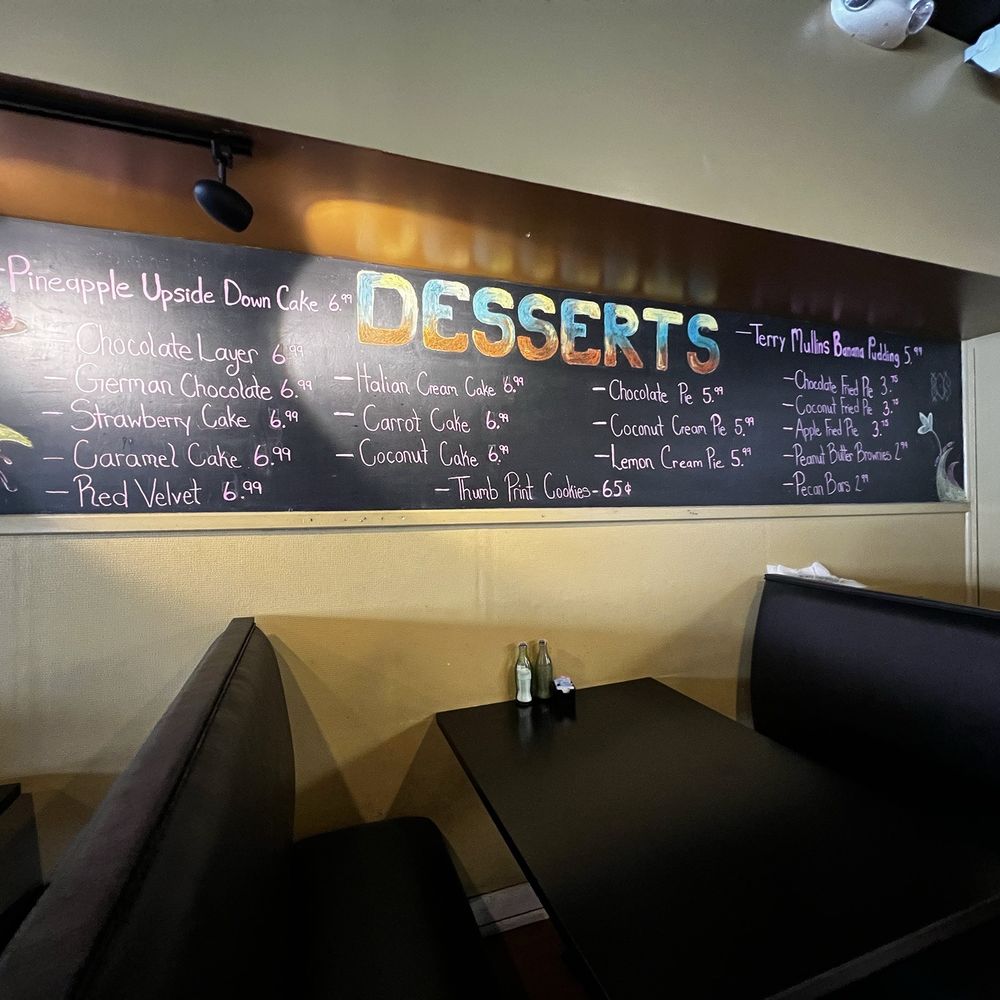 Desert menu Desert menu
