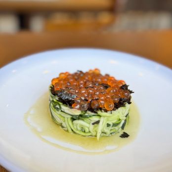 Dumpling Kitchen & Bar - Zucchini salad with salmon roe - Dim Sum Near Me - Burlingame, California