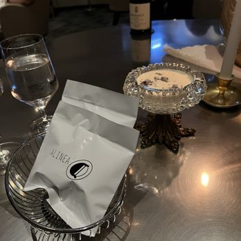 Alinea - Potato chips + Parmesan and truffle - New American Near Me - Chicago, Illinois