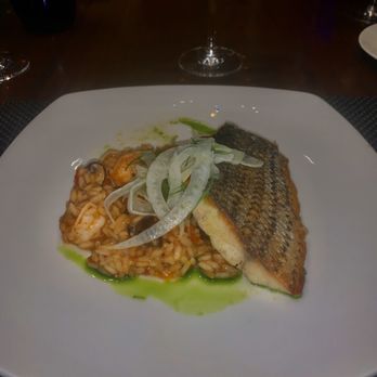 Plateia - Striped sea bass. Done very well. - Mediterranean Near Me - Los Angeles, California Plateia - Striped sea bass. Done very well. - Mediterranean Near Me - Los Angeles, California