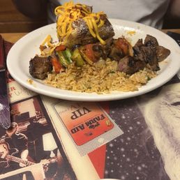 Beef Steak Kabob* Baked Potato Seasoned Rice Beef Steak Kabob* Baked Potato Seasoned Rice