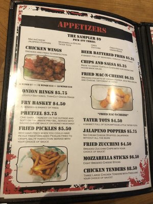 Menu photo 5 Pockets Tucson, AZ
