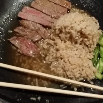 Tokyo Wako Restaurant - "Filet" served with brown rice in  puddle of watery brown sauce. No mushrooms and very little asparagus. Not edible. - Japanese Near Me - Pasadena, California
