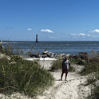 Morris Island Lighthouse - Sand Path to Beach - Landmarks & Historical Buildings Near Me - Folly Beach, South Carolina Morris Island Lighthouse - Sand Path to Beach - Landmarks & Historical Buildings Near Me - Folly Beach, South Carolina