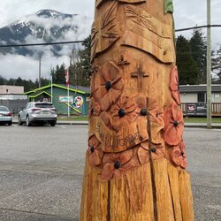 Royal Canadian Legion Branch 228 - .. another view of sculpture.