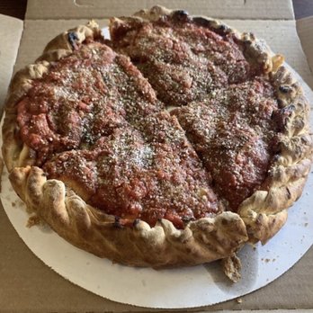 Pizza Track - Spicy Seekh Kabab Supreme Deep Dish Pizza - Burgers Near Me - Willowbrook, Illinois