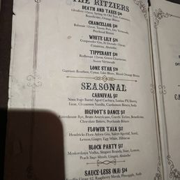 The main cocktails. The main cocktails.
