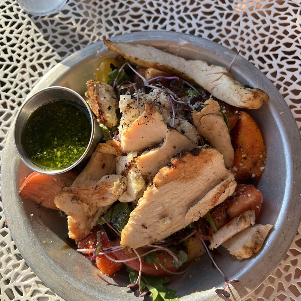 King Canary Brewing - Burrata salad add chicken - Breweries Near Me - Davidson, North Carolina King Canary Brewing - Burrata salad add chicken - Breweries Near Me - Davidson, North Carolina