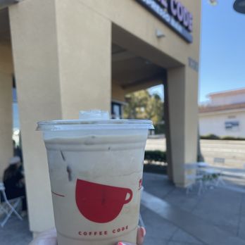 Coffee Code Espresso Bar - Peanut butter latte - Coffee & Tea Near Me - Fullerton, California Coffee Code Espresso Bar - Peanut butter latte - Coffee & Tea Near Me - Fullerton, California
