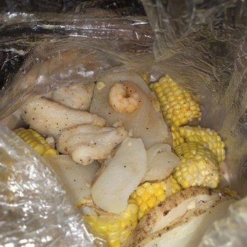 Longwood Fish Corp - Steamed basa fillet, corn, potatoes and shrimp - Seafood Near Me - Brooklyn, New York