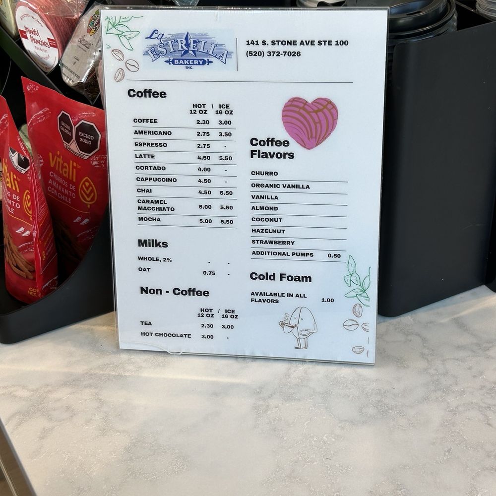 La Estrella Bakery - Menu - Desserts Near Me - Tucson, Arizona La Estrella Bakery - Menu - Desserts Near Me - Tucson, Arizona