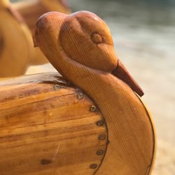 Outrigger Journeys - Bow of Outrigger Journey's handmade kayaks.