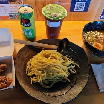Yasubee - Samurai Special with Tsukemen + char siu, wings, and honey tea - Ramen Near Me - Flushing, New York