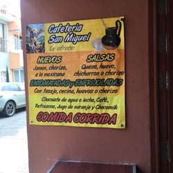 Cafeteria San Miguel - Su propaganda