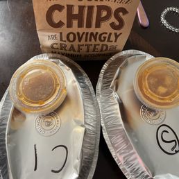 One had a chicken bowl the other had a steak bowl One had a chicken bowl the other had a steak bowl