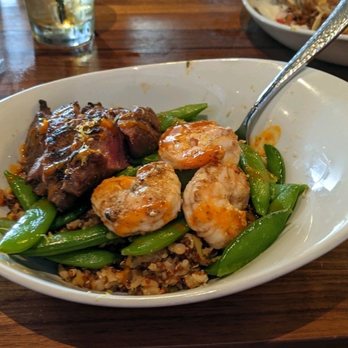 Range Restaurant + Cocktail Bar - Surf and Turf Lunch Bowl - New American Near Me - Urbandale, Iowa