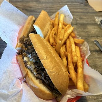Homeslice NY Style - Was a steak and cheese sub with fries and the fries are always yummy. The steak and cheese is also. - Pizza Near Me - Greensboro, North Carolina