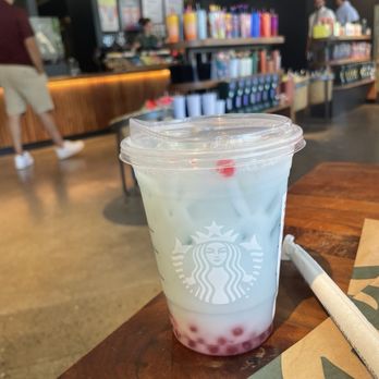 Starbucks - Summer Skies drink with raspberry pearls - Coffee & Tea Near Me - Sacramento, California Starbucks - Summer Skies drink with raspberry pearls - Coffee & Tea Near Me - Sacramento, California