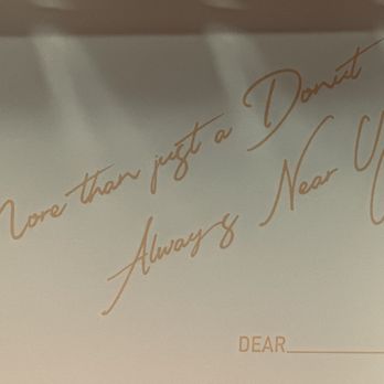 Mochiyo - a handwritten message on a piece of paper - Donuts Near Me - Pinole, California Mochiyo - a handwritten message on a piece of paper - Donuts Near Me - Pinole, California