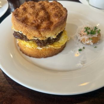 Season - Lamb sausage biscuit sandwich - Breakfast & Brunch Near Me - Marietta, Georgia Season - Lamb sausage biscuit sandwich - Breakfast & Brunch Near Me - Marietta, Georgia