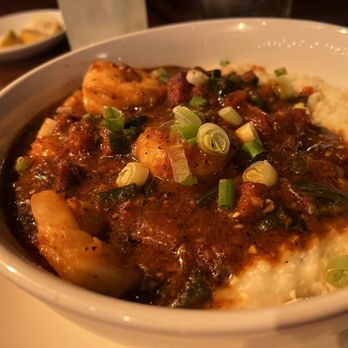 South City Kitchen - Avalon - SHRIMP & MARSH HEN MILL GRITS - Southern Near Me - Alpharetta, Georgia South City Kitchen - Avalon - SHRIMP & MARSH HEN MILL GRITS - Southern Near Me - Alpharetta, Georgia