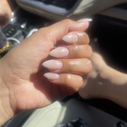 Angel Spa & Nails - Full set natural/nude almond by Tina