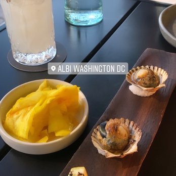 Albi - Bay scallops and complimentary cabbage - Middle Eastern Near Me - Washington, DC, District of Columbia Albi - Bay scallops and complimentary cabbage - Middle Eastern Near Me - Washington, DC, District of Columbia