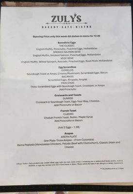 Menu photo 4 Zulys Bakery Fredericksburg, TX