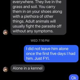 This is the exchange that the store owner and I had in Messenger. This is the exchange that the store owner and I had in Messenger.