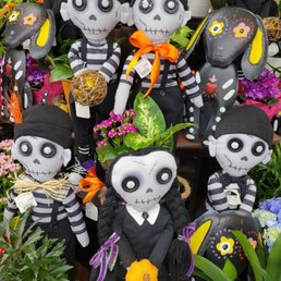 a display of halloween decorations for sale a display of halloween decorations for sale