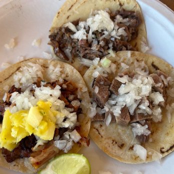 Taqueria El Milagro - Three different tacos - Mexican Near Me - Terlingua, Texas Taqueria El Milagro - Three different tacos - Mexican Near Me - Terlingua, Texas