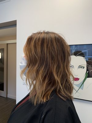 Nikki ferrara hair color by null