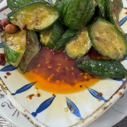 Spicy Baby Cucumber and perfect spicy dragon oil Spicy Baby Cucumber and perfect spicy dragon oil