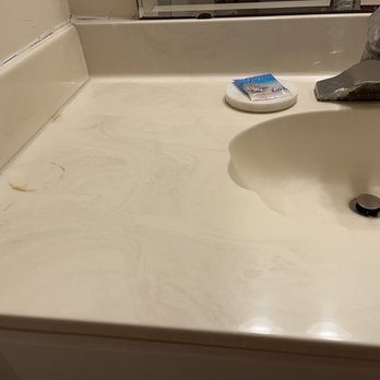 Pier Point South Condominium - Counter in downstairs bathroom - Vacation Rentals Near Me - Saint Augustine, Florida Pier Point South Condominium - Counter in downstairs bathroom - Vacation Rentals Near Me - Saint Augustine, Florida