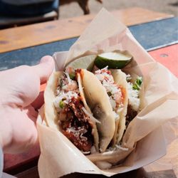 El Sancho Taco Shack At Crux - Carnitas, barbacoa , and chicken tacos
