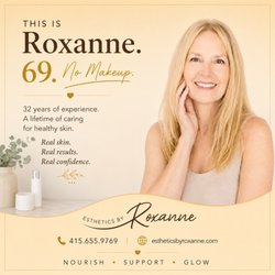 69. No makeup. Just healthy skin, years of consistency, and 32 years of helping others love theirs. Next to Old Town, La Quinta 415.655.9769