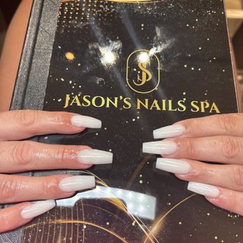 Jason's Nail Spa - Milky white nails - Nail Salons Near Me - Redwood City, California