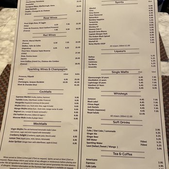 The Chilworth - Menu - Hotels Near Me - London, XGL