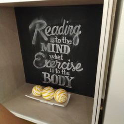 Book and Borders - "Reading is to the MIND what Exercise is to the BODY"