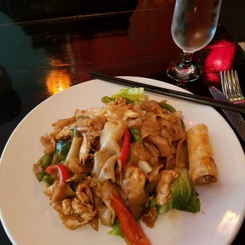 Origin Thai 2 - Pad Kee Maow Lunch. Delicious, fresh, spicy and a generous portion! - Thai Near Me - Morristown, New Jersey
