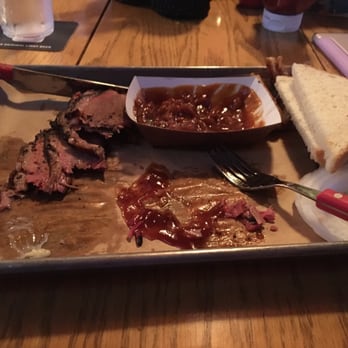 Brisket - Brisket plate with baked beans. - Barbeque Near Me - North Myrtle Beach, South Carolina Brisket - Brisket plate with baked beans. - Barbeque Near Me - North Myrtle Beach, South Carolina