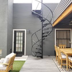 JM Custom Iron Work - Custom spiral staircase