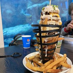 Shark Reef Cafe - queso sliders & fries